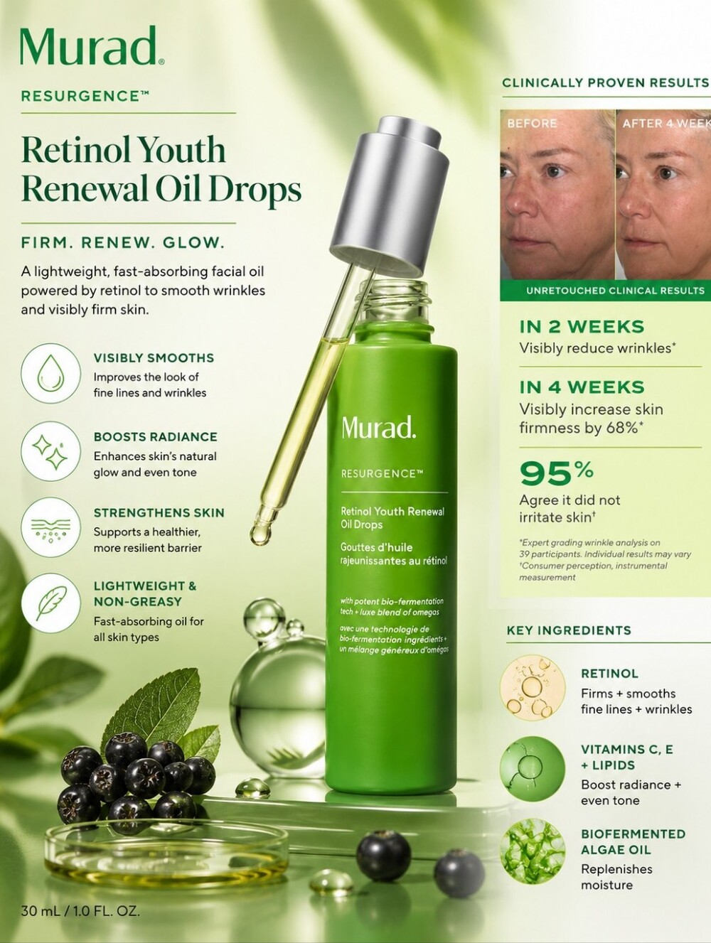 Murad Resurgence Retinol Youth Renewal Oil Drops